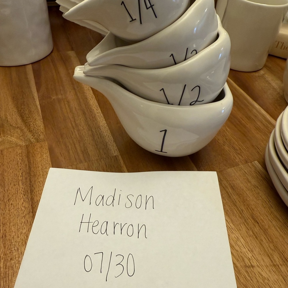 Rae Dunn Ceramic Measuring Cups Set